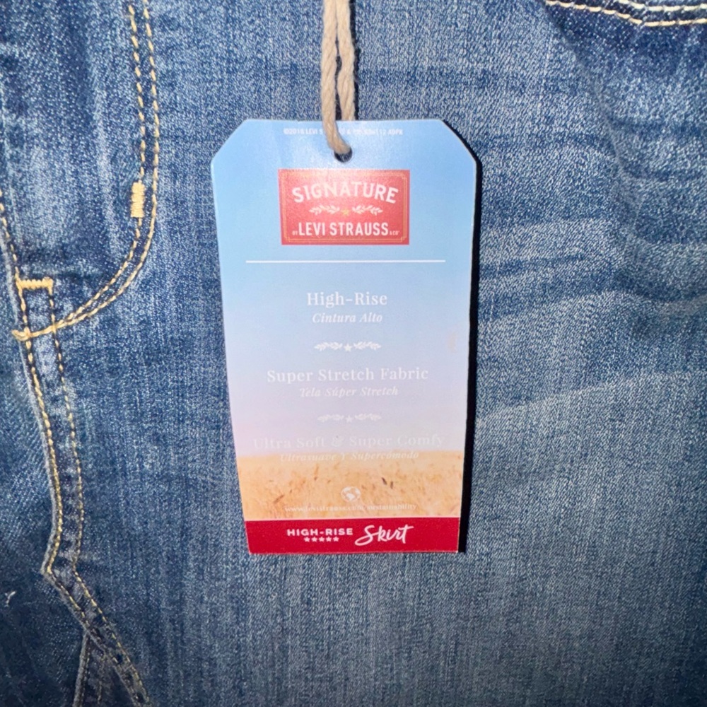 Denim Mini Skirt - Picture 7 of 15